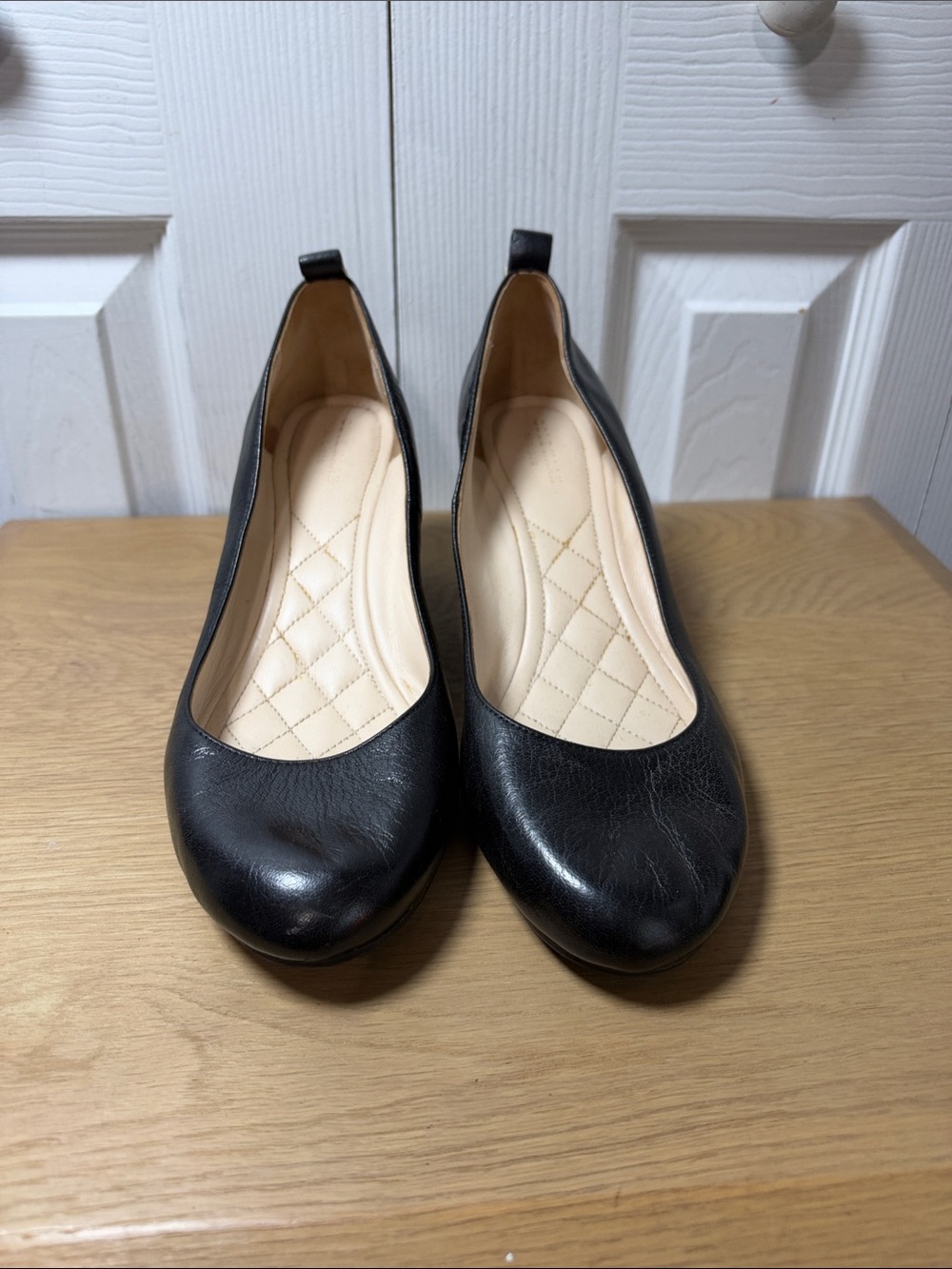 Cole Haan Black Leather Wedge s